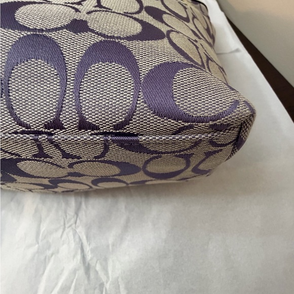 Coach Yellow and Purple Signature Tote - Picture 7 of 13